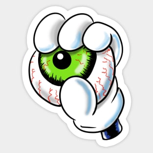 You'll get my eyeball from my cold dead gloved hands Sticker